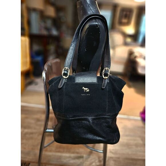 Emma Fox Leather & Suede Large Shoulder Bag - Picture 2 of 11